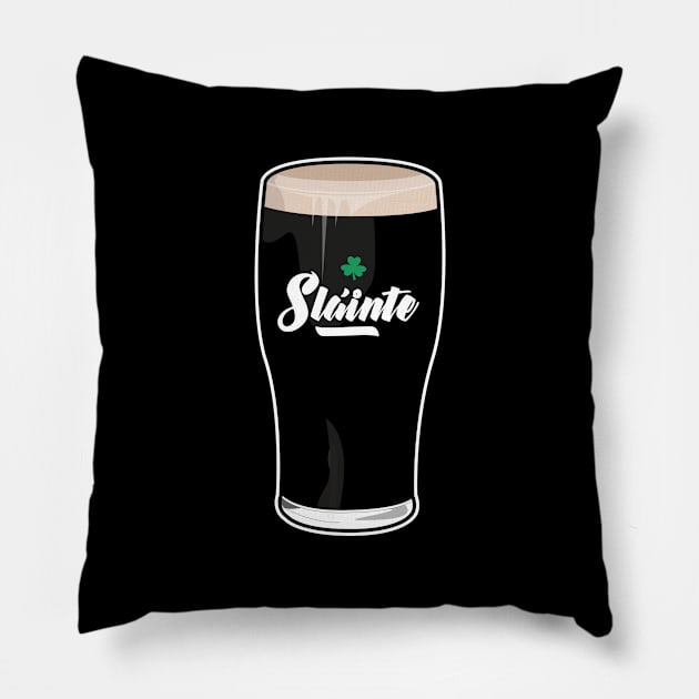 Sláinte St Patricks Day Pillow by Hixon House