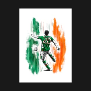 Wes Hoolahan - Ireland Euro 2016 Football Artwork T-Shirt