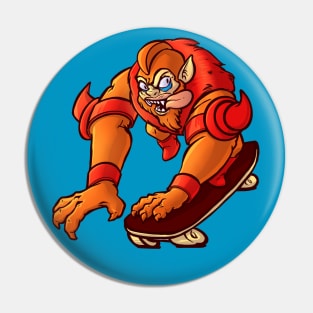 Beastman Skateboarding Pin