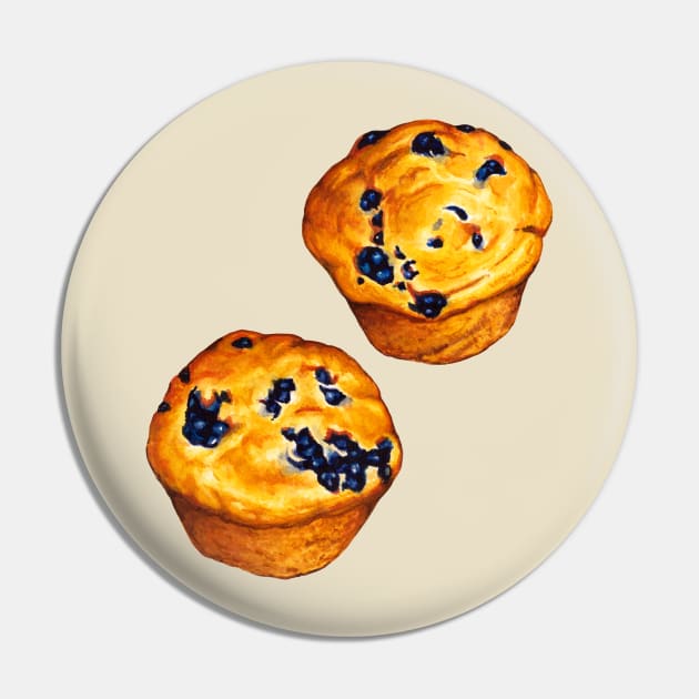 Blueberry Muffin Pin by KellyGilleran