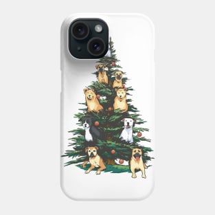 Christmas Dogs Realistic Phone Case