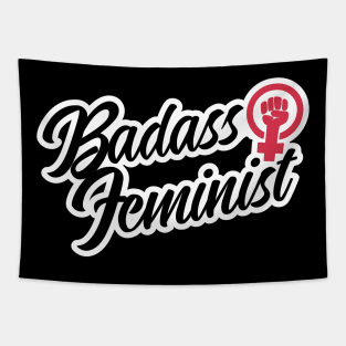 Badass Feminist Shirt Tapestry