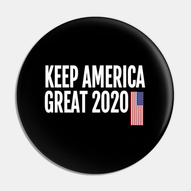 Keep America Trump 2020 Election Pin by lam-san-dan