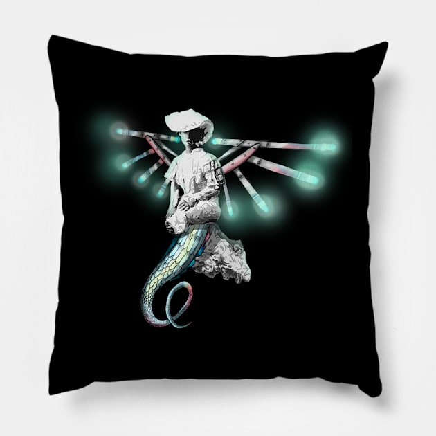 Mech Lady Pillow by Oreoballpandacat