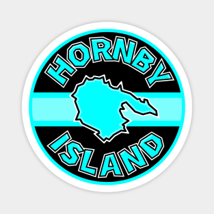 Hornby Island Classic Circle - Bright Blue Turquoise Round - Hornby Island Magnet