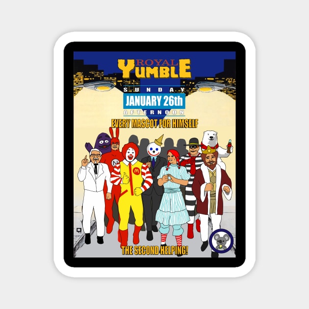 Fast Food Royal Yumble 2 Magnet by WZD