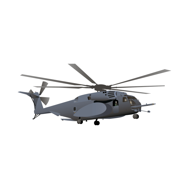 Military MH-53 Helicopter by NorseTech