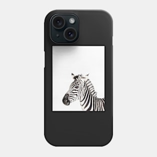 Zebra print, Nursery, Animal, Kids room, Modern art, Wall decor Phone Case