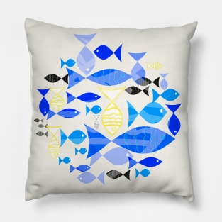 Blue fishes Pillow