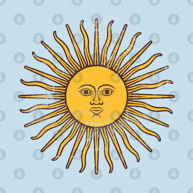 Argentina Sun / Vintage Style Flag Design by DankFutura