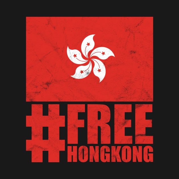 Free Hong Kong Protest against China Tshirt by avshirtnation