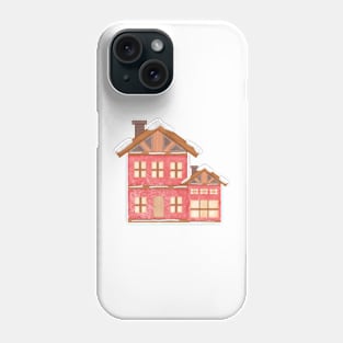 Red house watercolor Phone Case