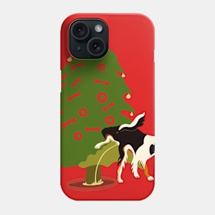 My Dog’s Own Christmas Tree - Collie! Phone Case