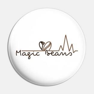 "Magic beans" coffee design Pin