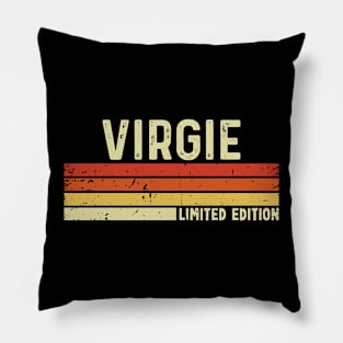 Virgie Name Vintage Retro Limited Edition Gift Pillow