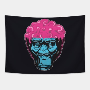 Brain Monkey Chimpanse Tapestry