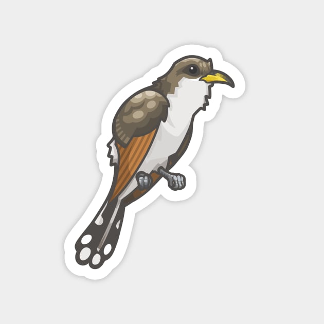 Yellow-Billed Cuckoo Magnet by Ginboy