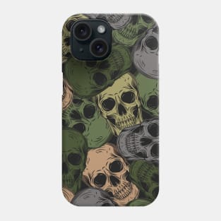 Lots of camouflage skulls Phone Case