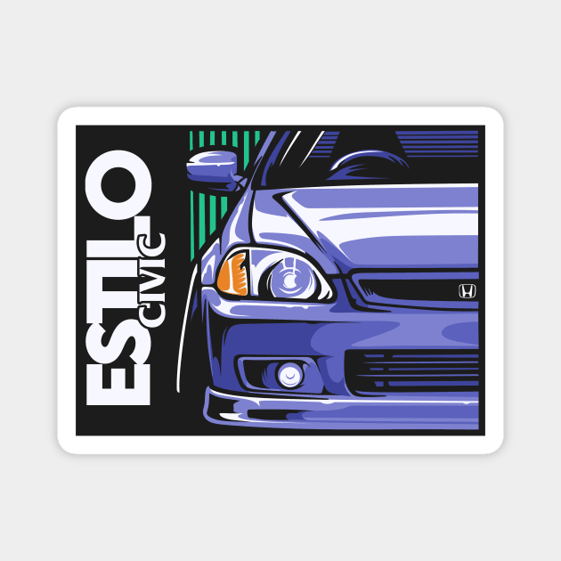 Civic Estilo Magnet by Ajiw