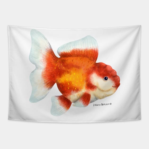 Oranda Goldifsh Tapestry by julianamotzko