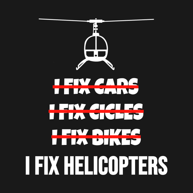 Helicopter Mechanic Gift by Tengelmaker