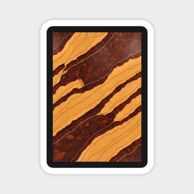 Wood pattern, a perfect gift for any woodworker or nature lover! #37 Magnet by Endless-Designs