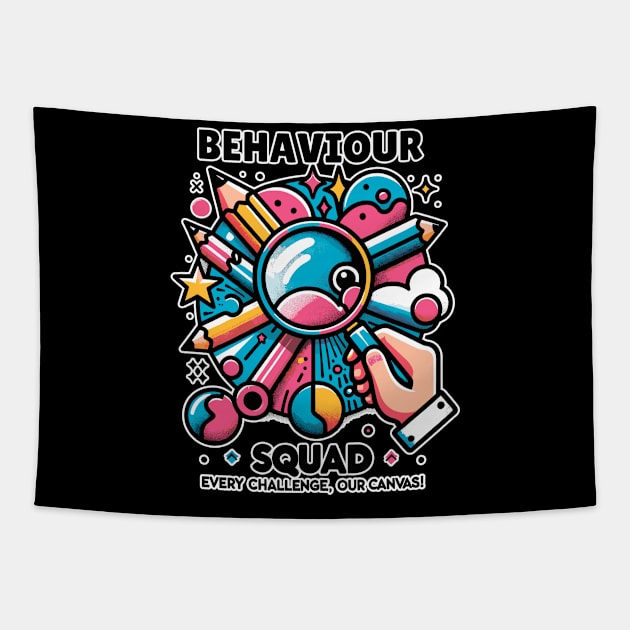 Behaviour Squad: Every Challenge, Our Canvas! Tapestry by soondoock