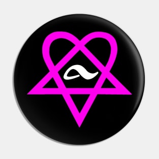 Bam Margera Adio Him Heartagram Pin