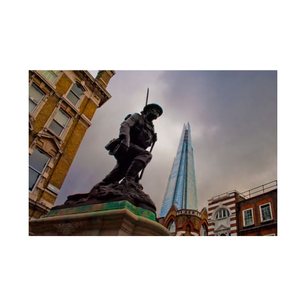 St Saviour's War Memorial The Shard Southwark by AndyEvansPhotos