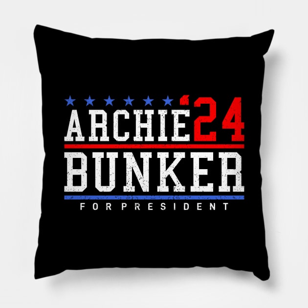 Archie Bunker 24 President Pillow by MIKOLTN