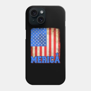 Distressed July 4th Us American Patriotic Flag Phone Case