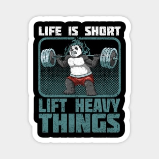 Panda Bodybuilding Workout Lift Heavy Things Magnet