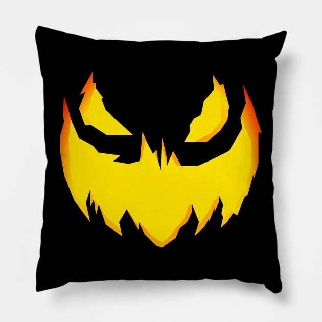 Halloween Flamming Jack Pillow by Roadkill Creations