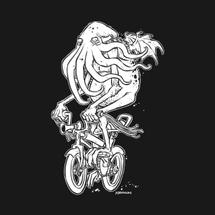 Cthulhu on a Bike T-Shirt