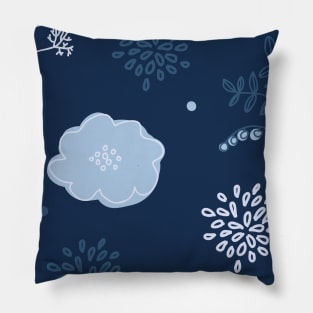 Elegance Seamless pattern with flowers Pillow