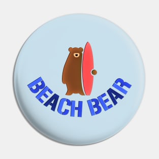 Beach Bear Pin