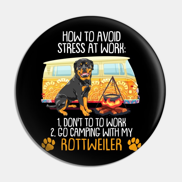 Camping With Rottweiler To Avoid Stress Pin by MarrinerAlex