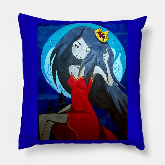 Queen Marceline Pillow by Retro in Red