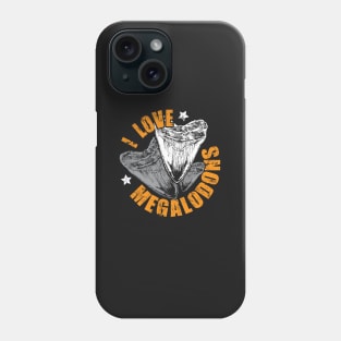 Megalodon tshirt - great paleontology gift for shark lovers Phone Case