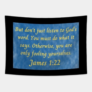 Bible Verse James 1:22 Tapestry