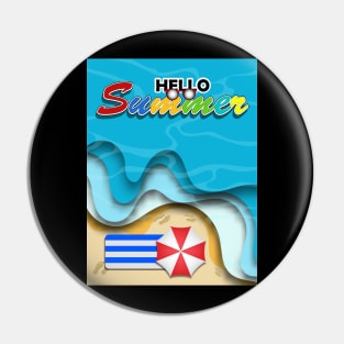 summer on the beach Pin