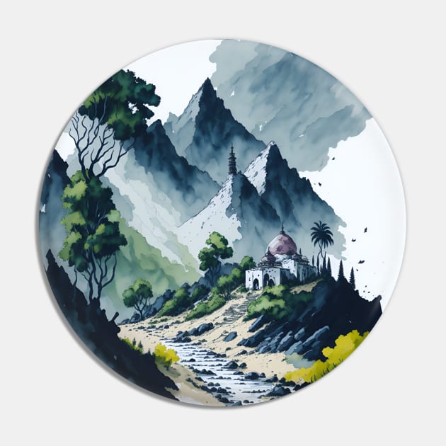 Oriental landscape in the mountain Pin by Elbenj