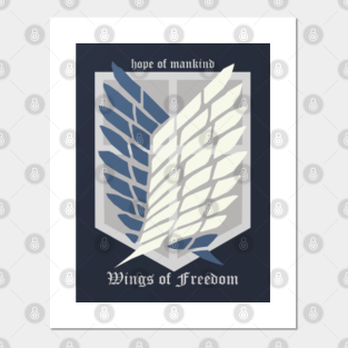 Attack On Titans Survey Corps Logo Posters And Art Prints Teepublic