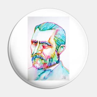 VAN GOGH watercolor and ink portrait Pin