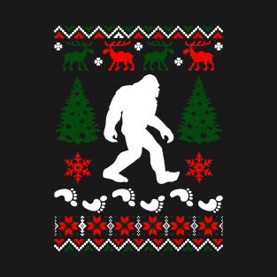 Bigfoot Ugly Christmas T-Shirt