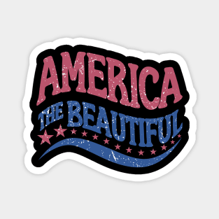 America The Beautiful desig Magnet