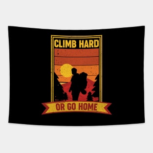 Rock Climbing Mountain Climber Bouldering Tapestry