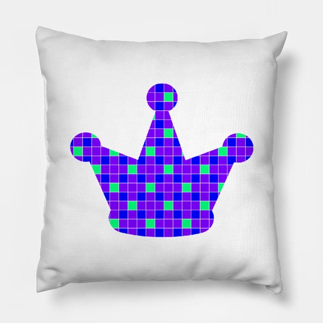 Crown artwork Pillow by MICRO-X