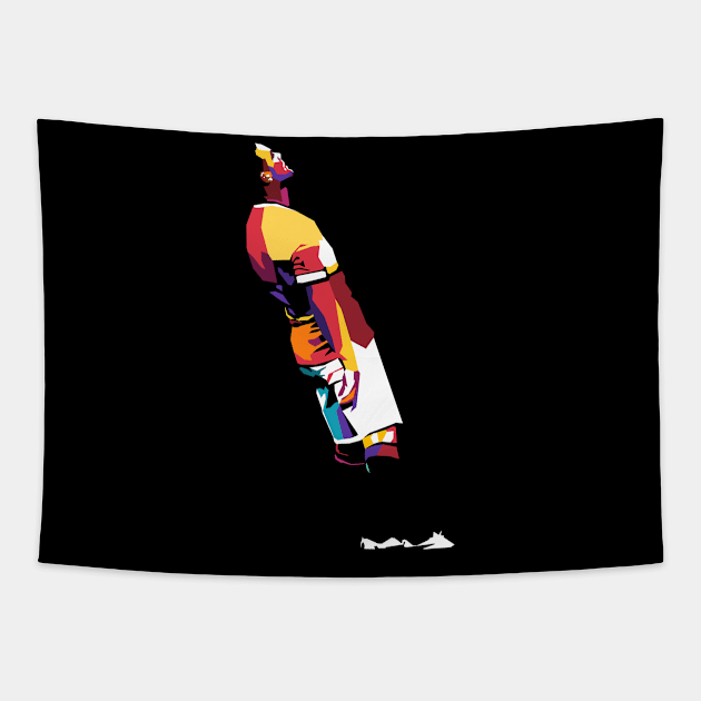 Iconic Goal Celebration Tapestry by Gariswave