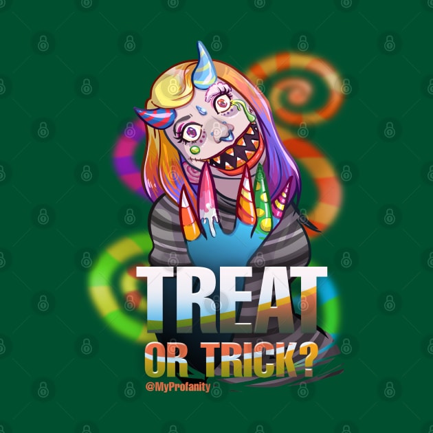 Candy Monster - Drawlloween2018 by myprofanity